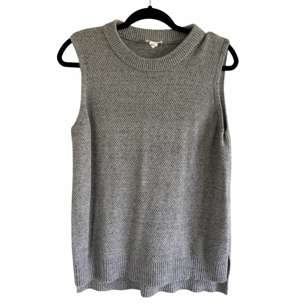 Loft Outlet Lounge Sleeveless Knit Tank Top Vest - Gray